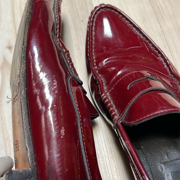 Dsquared Maroon Patent Leather Loafers - Picture 11 of 12